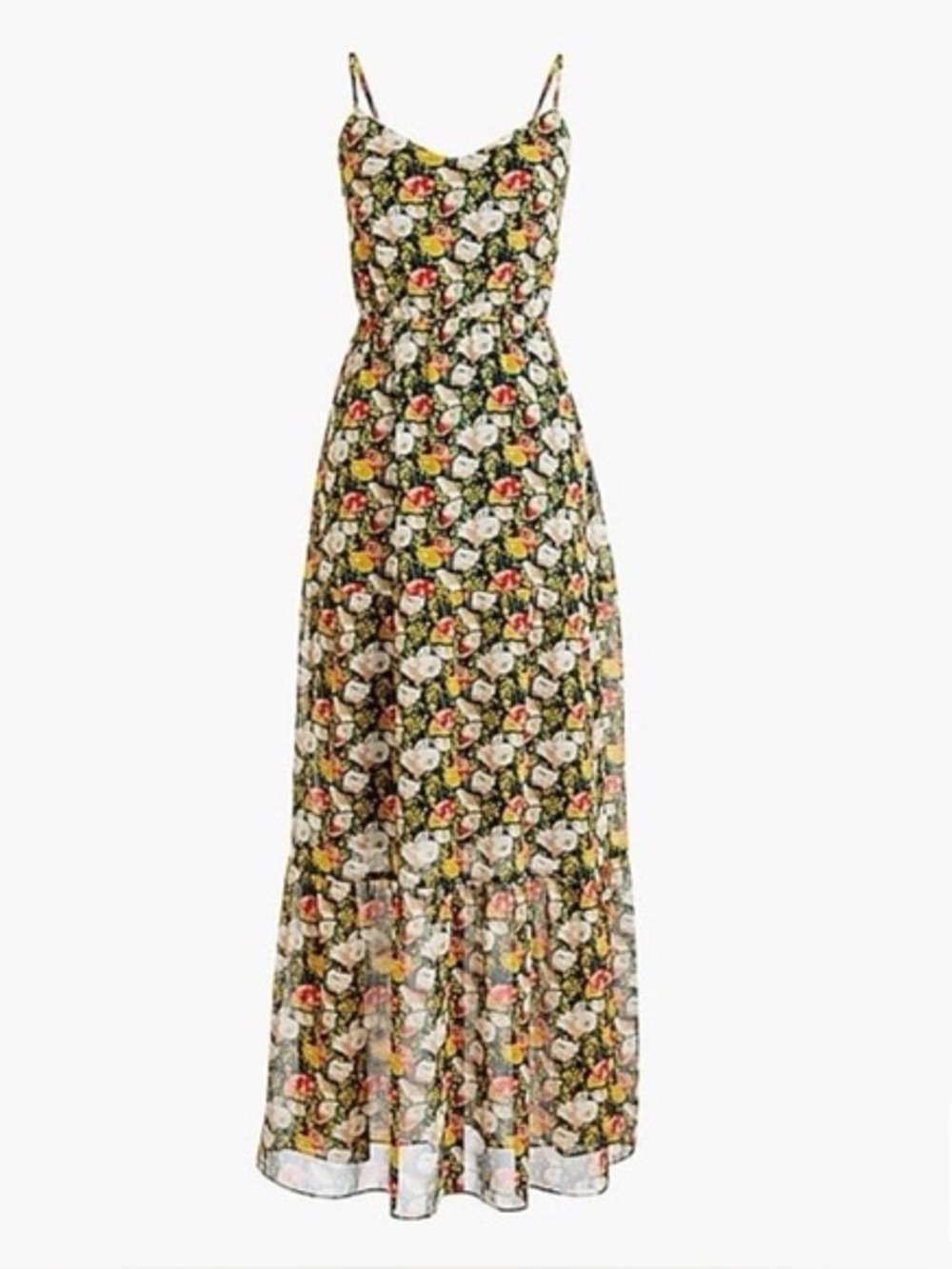 J.Crew Mercantile Tiered Floral Maxi Dress 🌸